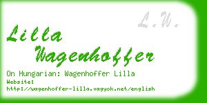 lilla wagenhoffer business card